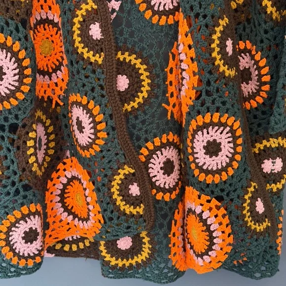 Moth Multicolor Crochet Cardigan m/l - Picture 7 of 10